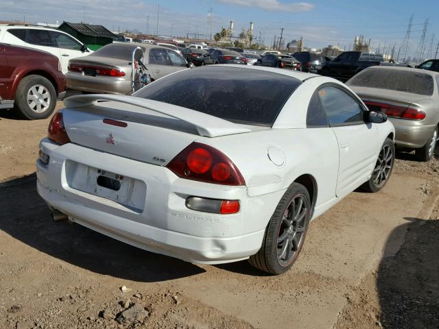 4A3AC44G21E168489 - 2001 MITSUBISHI ECLIPSE GS WHITE photo 4