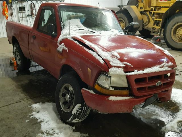 1FTYR10C0YTA56328 - 2000 FORD RANGER RED photo 1