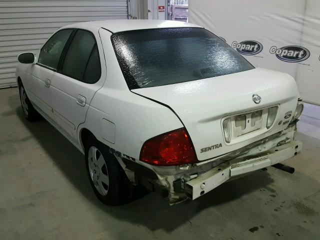 3N1CB51D84L894704 - 2004 NISSAN SENTRA 1.8 WHITE photo 3