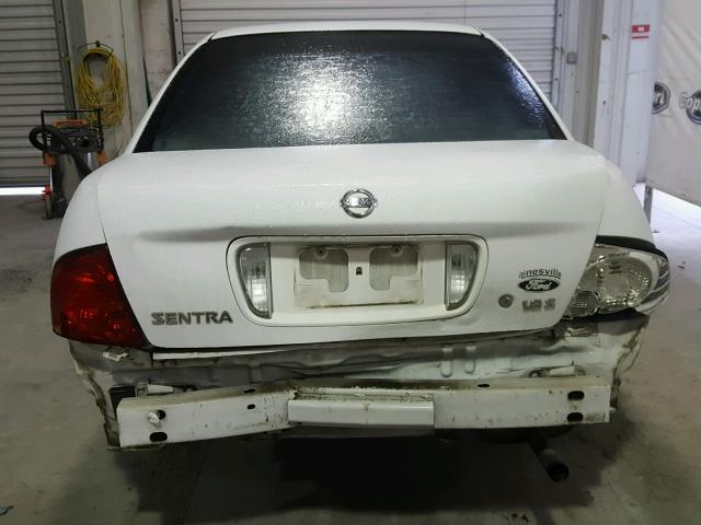 3N1CB51D84L894704 - 2004 NISSAN SENTRA 1.8 WHITE photo 9