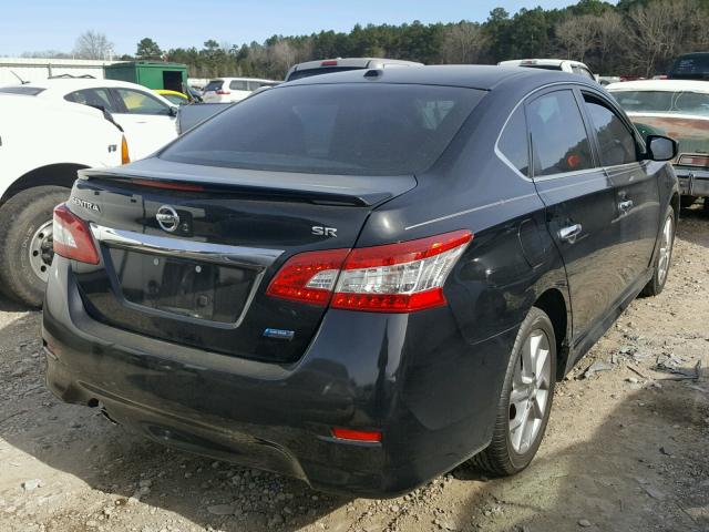 3N1AB7AP4DL642638 - 2013 NISSAN SENTRA S BLACK photo 4