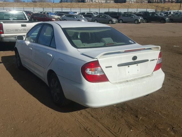 4T1BE30K93U250925 - 2003 TOYOTA CAMRY LE WHITE photo 3