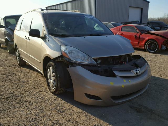 5TDZK23C17S045765 - 2007 TOYOTA SIENNA CE GOLD photo 1