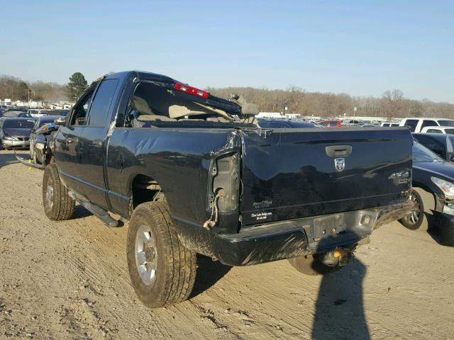 1D7KS28A47J605449 - 2007 DODGE RAM 2500 S BLACK photo 3