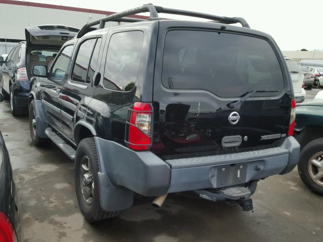 5N1ED28T33C625415 - 2003 NISSAN XTERRA XE BLACK photo 3