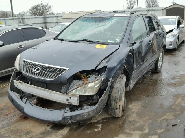 2T2HK31U07C007252 - 2007 LEXUS RX 350 BLACK photo 2