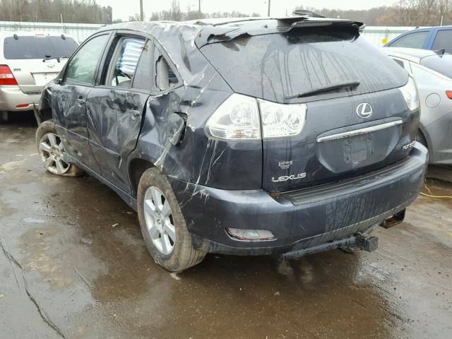 2T2HK31U07C007252 - 2007 LEXUS RX 350 BLACK photo 3