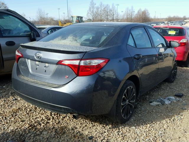 5YFBURHE5EP062265 - 2014 TOYOTA COROLLA L GRAY photo 4