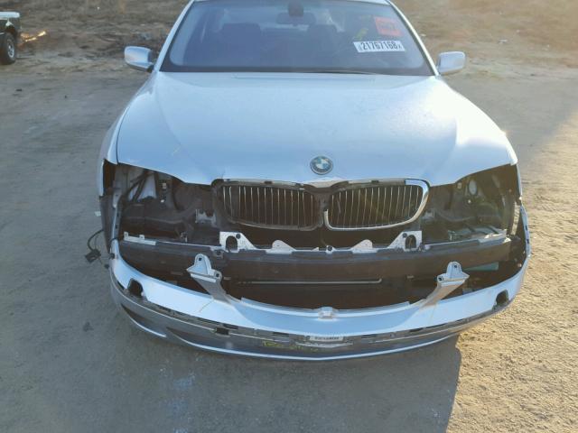 WBAHN83586DT32065 - 2006 BMW 750 LI SILVER photo 9