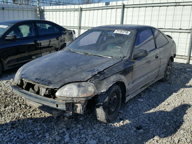 1HGEJ8144VL122208 - 1997 HONDA CIVIC EX BLACK photo 2