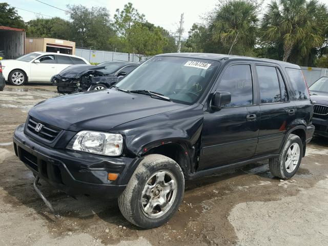 JHLRD2849YC000476 - 2000 HONDA CR-V LX BLACK photo 2