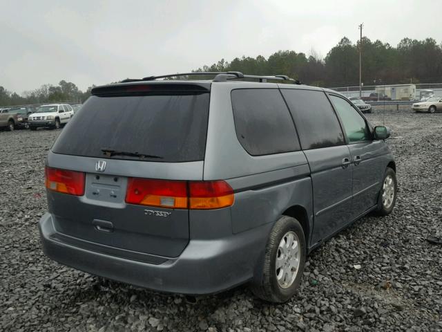 5FNRL180X2B034105 - 2002 HONDA ODYSSEY EX GRAY photo 4