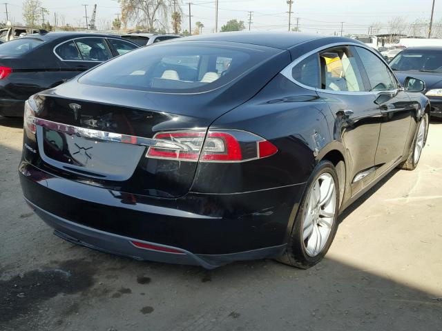 5YJSA1AC5DFP10250 - 2013 TESLA MODEL S BLACK photo 4