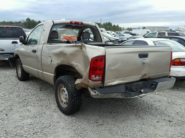 1D7HA16K65J574706 - 2005 DODGE RAM 1500 S BEIGE photo 3