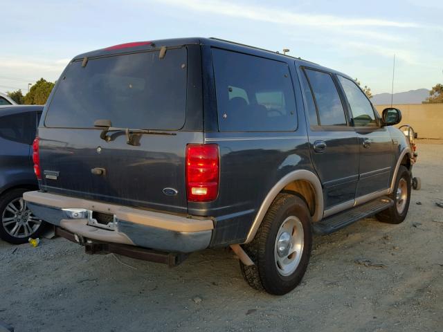 1FMFU18L7WLA11146 - 1998 FORD EXPEDITION BLUE photo 4