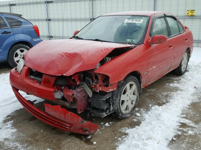 3N1CB51D46L469581 - 2006 NISSAN SENTRA 1.8 RED photo 2