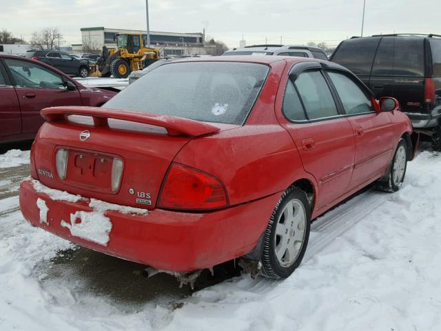 3N1CB51D46L469581 - 2006 NISSAN SENTRA 1.8 RED photo 4