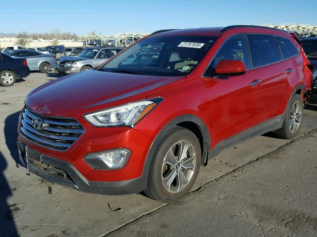 KM8SMDHF7EU037958 - 2014 HYUNDAI SANTA FE G RED photo 2