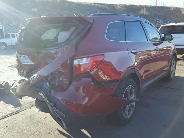 KM8SMDHF7EU037958 - 2014 HYUNDAI SANTA FE G RED photo 4