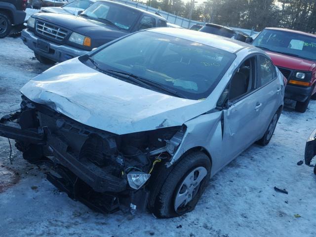 KNAFK4A62F5412234 - 2015 KIA FORTE LX SILVER photo 2