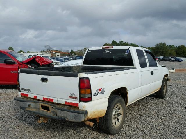 1GTEK19V97E186574 - 2007 GMC NEW SIERRA WHITE photo 4