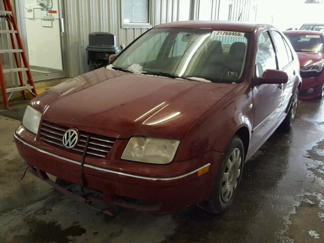 3VWRK69M34M130560 - 2004 VOLKSWAGEN JETTA GL RED photo 2