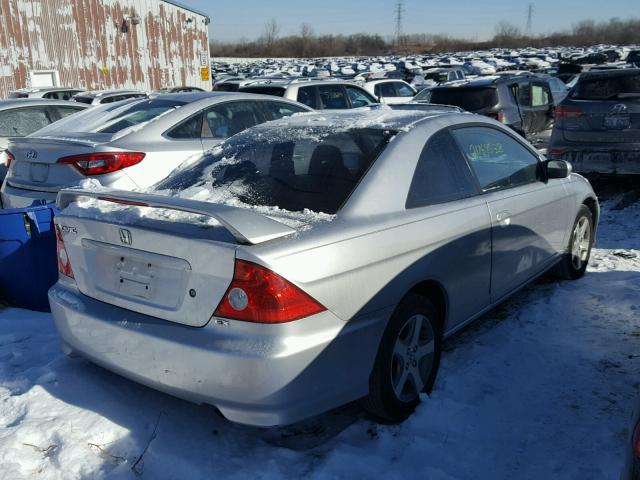 1HGEM22984L021461 - 2004 HONDA CIVIC EX SILVER photo 4