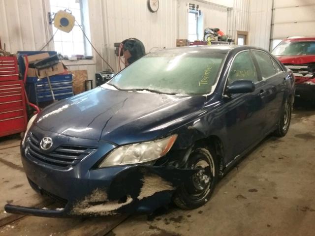 4T1BE46K49U285202 - 2009 TOYOTA CAMRY BASE BLUE photo 2