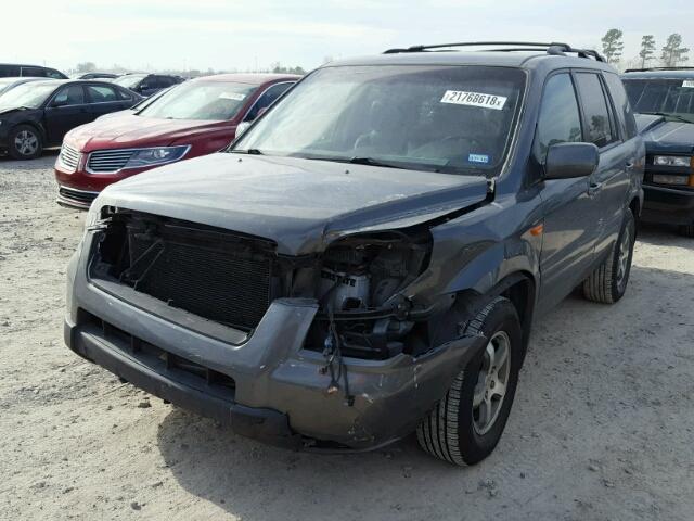 5FNYF28777B004623 - 2007 HONDA PILOT EXL GRAY photo 2