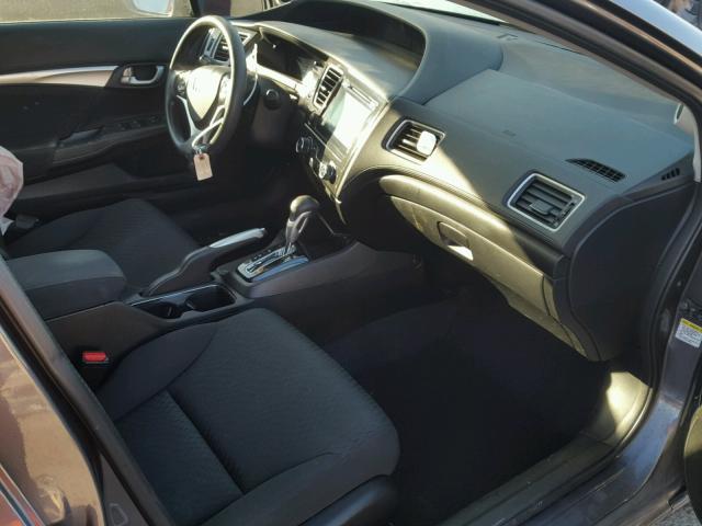 19XFB2F83EE040438 - 2014 HONDA CIVIC EX ნაცრისფერი ფოტო 5