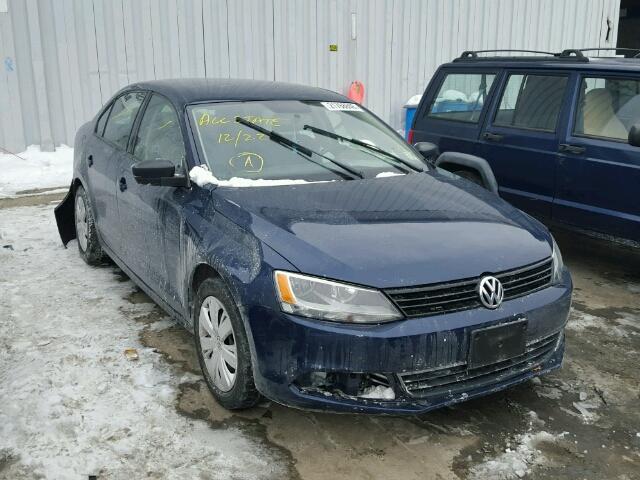 3VW2K7AJ8CM347724 - 2012 VOLKSWAGEN JETTA BASE BLUE photo 1