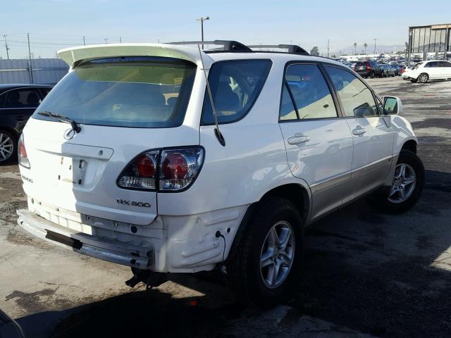 JTJGF10U730152610 - 2003 LEXUS RX 300 WHITE photo 4