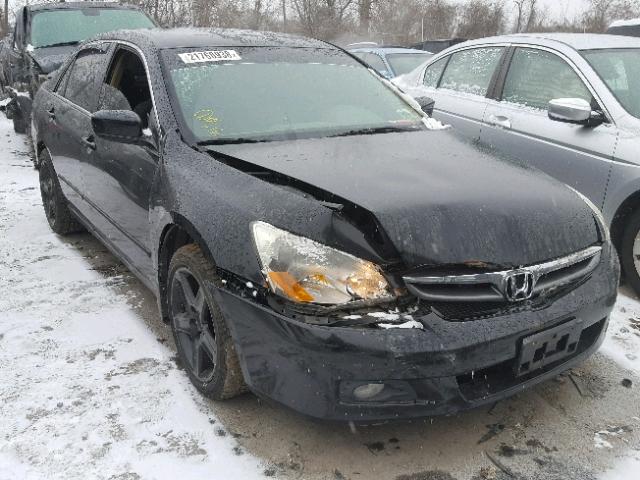 1HGCM66897A009156 - 2007 HONDA ACCORD EX BLACK photo 1