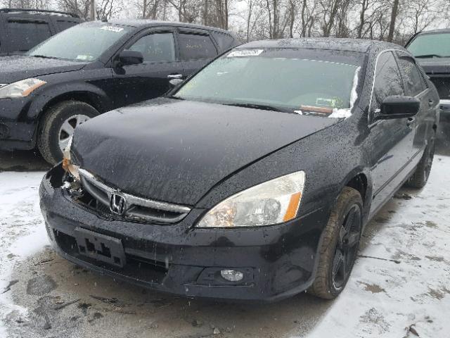 1HGCM66897A009156 - 2007 HONDA ACCORD EX BLACK photo 2