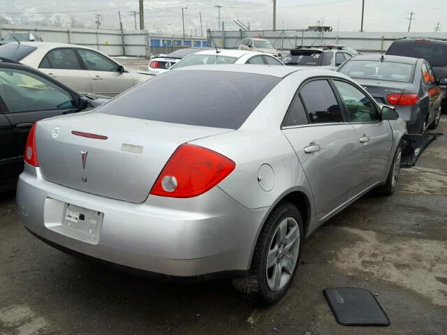 1G2ZG57B584130372 - 2008 PONTIAC G6 BASE SILVER photo 4