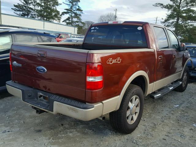 1FTPW14V47KB84379 - 2007 FORD F150 SUPER ORANGE photo 4