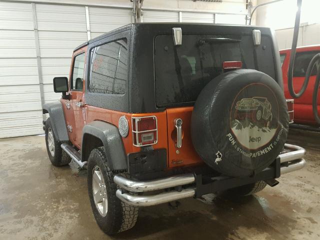 1J4GA2D16BL523111 - 2011 JEEP WRANGLER S ORANGE photo 3