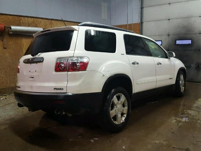 1GKEV33708J306045 - 2008 GMC ACADIA SLT თეთრი ფოტო 4