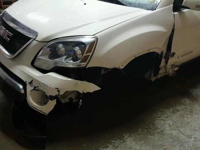 1GKEV33708J306045 - 2008 GMC ACADIA SLT თეთრი ფოტო 9