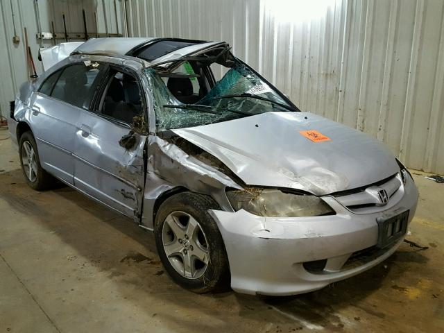 2HGES26784H633171 - 2004 HONDA CIVIC EX SILVER photo 1