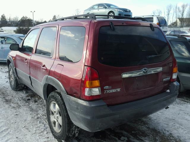 4F2CZ96113KM33438 - 2003 MAZDA TRIBUTE ES MAROON photo 3