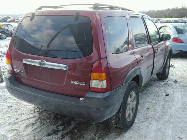 4F2CZ96113KM33438 - 2003 MAZDA TRIBUTE ES MAROON photo 4