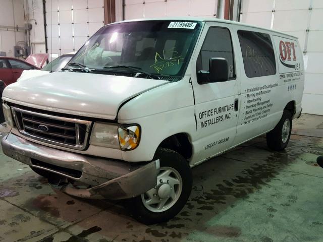 1FBNE31L14HA29892 - 2004 FORD ECONOLINE WHITE photo 2