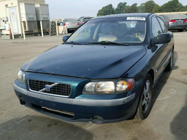 YV1RS61R212017755 - 2001 VOLVO S60 GREEN photo 2