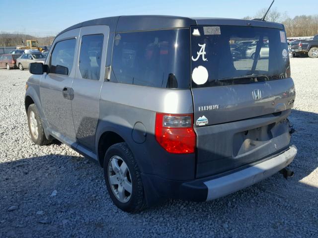 5J6YH18675L011331 - 2005 HONDA ELEMENT EX GRAY photo 3