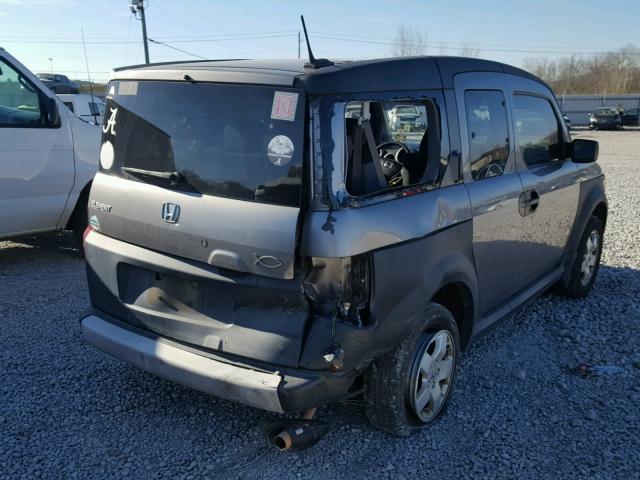 5J6YH18675L011331 - 2005 HONDA ELEMENT EX GRAY photo 4