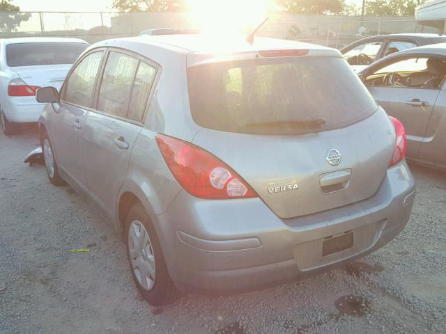 3N1BC1CP3BL489727 - 2011 NISSAN VERSA S GRAY photo 3