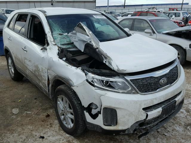 5XYKTCA66EG464092 - 2014 KIA SORENTO LX WHITE photo 1