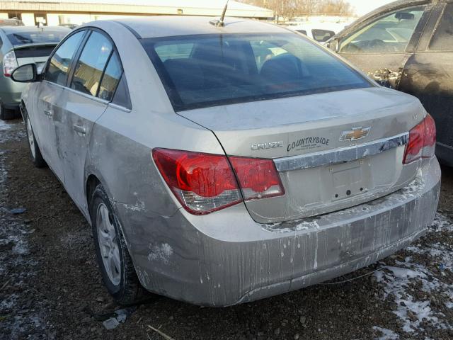 1G1PC5SB1D7194903 - 2013 CHEVROLET CRUZE LT BEIGE photo 3