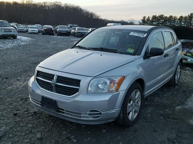 1B3HB48B77D242430 - 2007 DODGE CALIBER SX SILVER photo 2